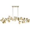 Progress Lighting, Laurel Collection, 7-Light Chandelier, Gilded Silver, Hand-Painted Leaves - 4 of 4