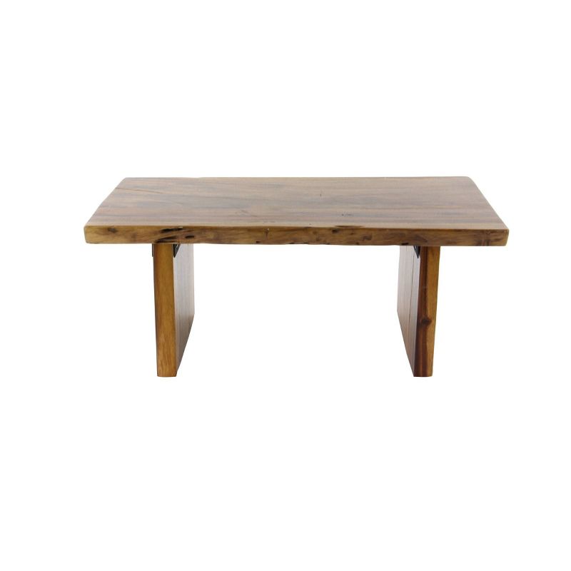 Contemporary Wood Rectangle Coffee Table Brown - Olivia &#38; May, 6 of 26