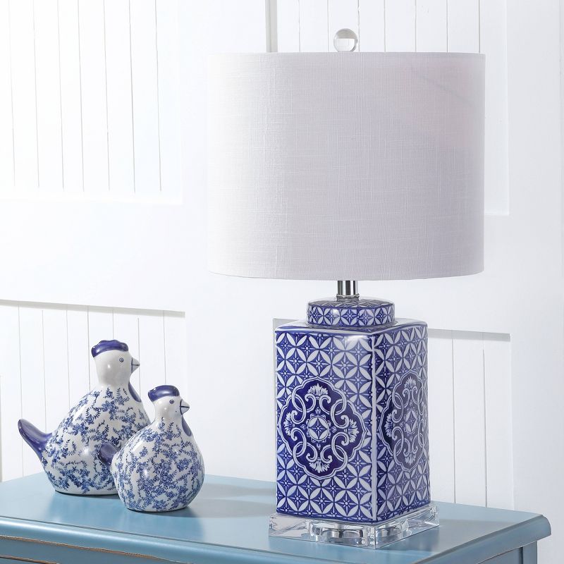 23&#34; Choi Chinoiserie Table Lamp (Includes LED Light Bulb) Blue - JONATHAN Y, 4 of 7