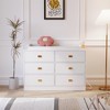6-Drawer Baby Changing Dresser w/ Power Outlets, Nursery Dresser w/ Removable Changing Top&Pad, MDF Wood Baby Organizer - 2 of 4