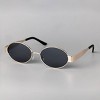 Women's Metal Oval Sunglasses - A New Day™ Gold - 2 of 2
