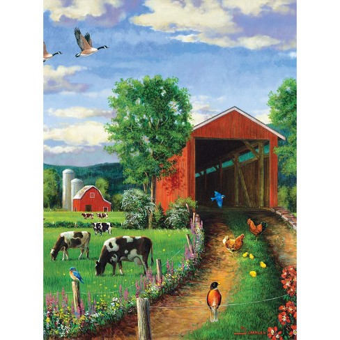 Sunsout Chickens At The Bridge 500 Pc Jigsaw Puzzle 37202 : Target