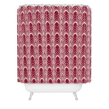 Gabriela Fuente Holiday Classic Shower Curtain Red - Deny Designs