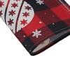 Unique Bargains Christmas Place Mats Linen Red Black White 13"x17.7" 2Pcs - 4 of 4