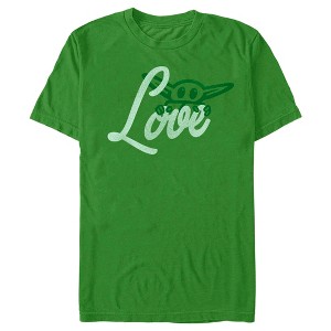 Men's Star Wars: The Mandalorian Grogu Gazing Love T-Shirt - 1 of 4