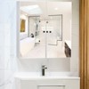 Tangkula Double Door White Storage Cabinet Wall Mounted Bathroom Mirrored Organizer w/ Shelves - 4 of 4