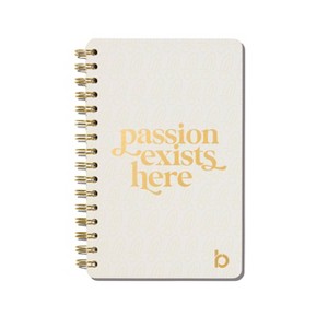 Be Rooted 240pg Ruled Journal 5.5"x8.5" Passion Exists Here: Spiral Notebook for Women, Hard Cover, Lined Paper - 1 of 3