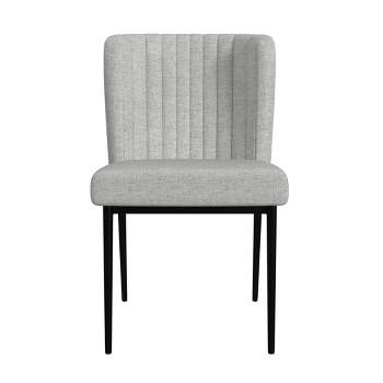 Channel Back Dining Chair with Metal Legs - HomePop