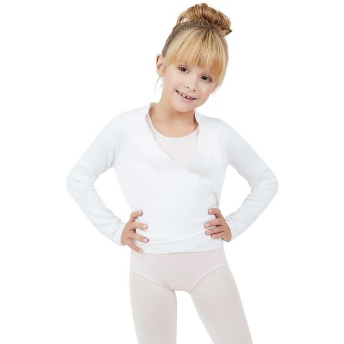 Capezio White Women s Wrap Sweater Girls Intermediate Target