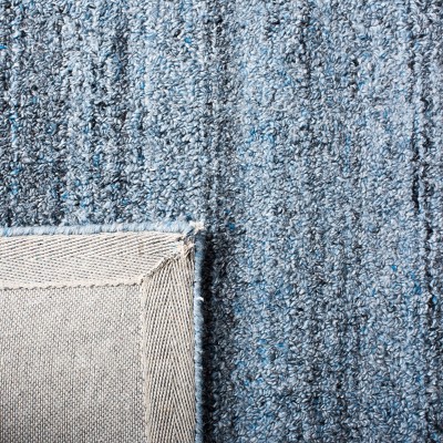 Gray and Blue Handmade Tufted Wool Area Rug