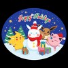 Men's Pokemon Christmas Happy Holidays Snowman Long Sleeve Shirt - 2 of 4