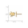 Black Bow Jewelry 10k Yellow Gold San Jose Sharks NHL Stud Earrings - 2 of 3