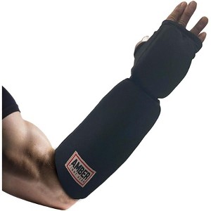 Amber Fight Gear Fist & Forearm Protector – Premium Gloves with Nylon Sleeves for MMA, Boxing & Fitness Training. - 1 of 4
