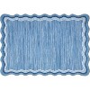 5x7 Blue Washable Area Rug – Ultra Soft Modern Abstract Low Pile Non-Slip Carpet, Stain-Resistant Rug for Bedroom, Living Room, Office - 2 of 4