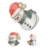 Unique Bargains Christmas Hair Clips Snowman for Christmas 2.95"x2.17"x1.97" Red White Gray 1 Pc - 3 of 4