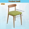 Unique Bargains Washable Stretch Soft Dining Chair Cushion Covers 2 Pcs - 2 of 4