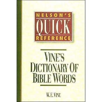 Nelson's Quick Reference Vine's Dictionary of Bible Words - by  W E Vine (Paperback)