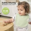 KeaBabies 8pk Organic Quin Baby Bibs for Drooling and Teething, Cotton Drool Bibs, Newborn Baby Boys, Baby Girls Bibs - 4 of 4