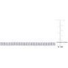 EVERLY JEWELRY | Sterling Silver 4 1/3 CT TGW Cubic Zirconia Tennis Bracelet, 7 inch - 2 of 4