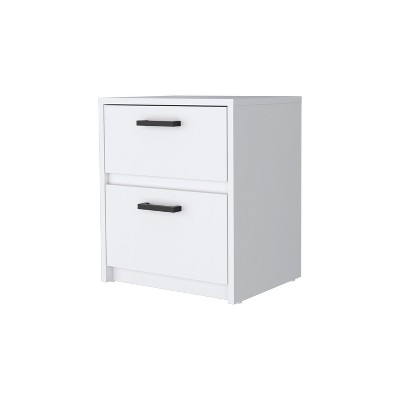 NicBex 2 Drawers Dresser for Bedroom,Chest of Drawers with Metal Handle Design,Modern Freestanding Dresser,Storage Dressers for Bedroom