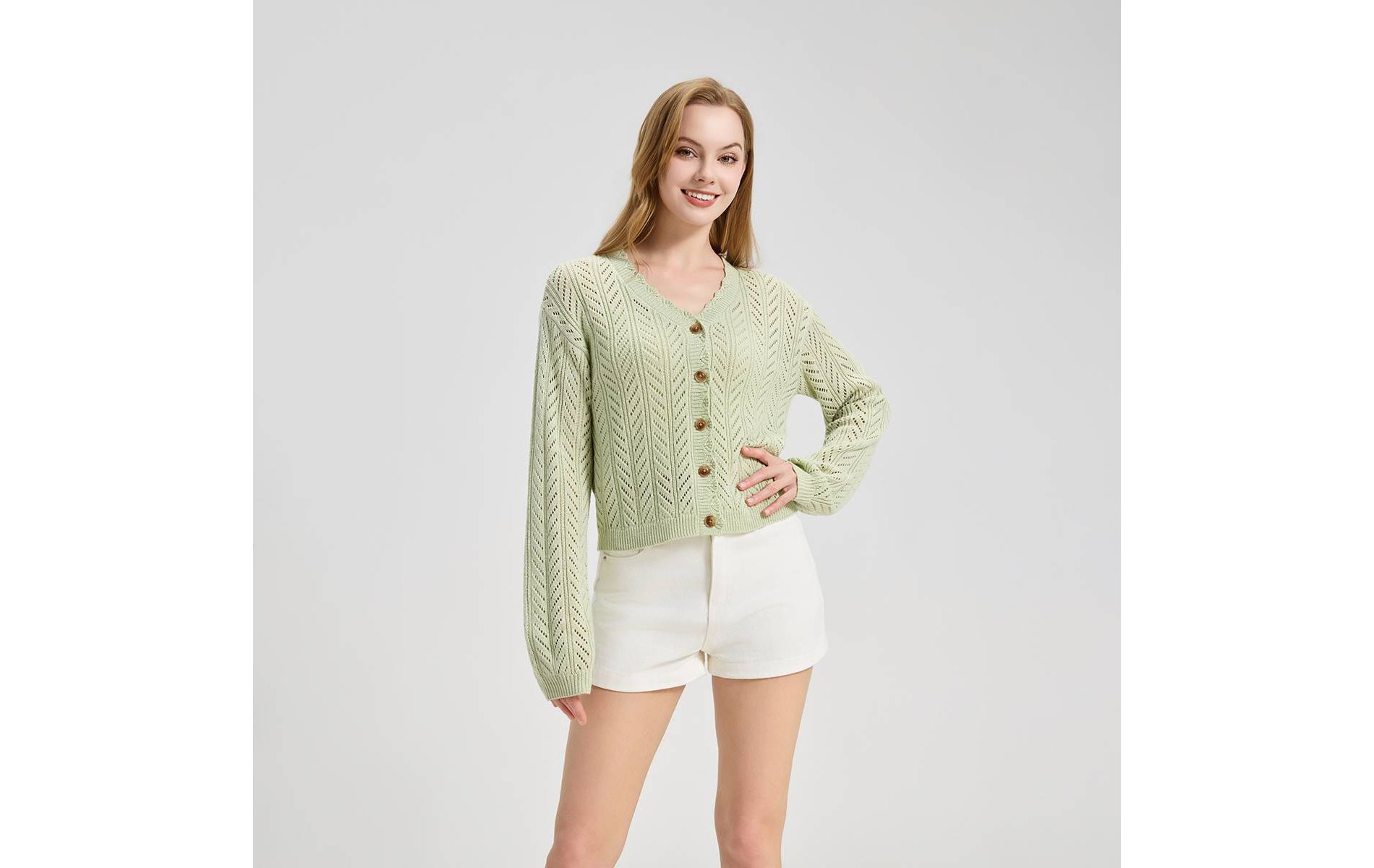 Women's Pointelle Cardigan Sweater - Wild Fable™
