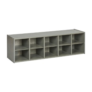 ECR4Kids Streamline 10 Cubby Tray Storage Cabinet, 2x5 - 1 of 4