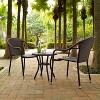 Palm Harbor 3pc Outdoor Wicker Seating Set - Brown - Crosley - 3 of 4