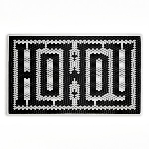 Stupell Industries Western Greeting Howdy Pink Printed Plush Bathroom Floor Mat, design by Lettered and Lined - 1 of 4