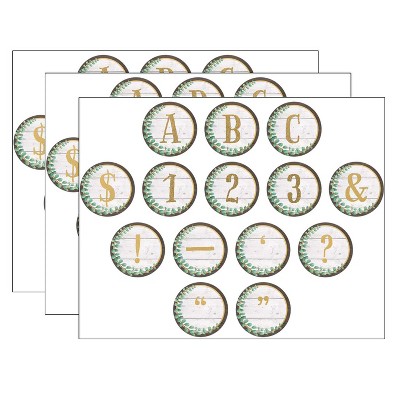Teacher Created Resources® Eucalyptus Circle Letters, 216 Per Pack, 3 Packs