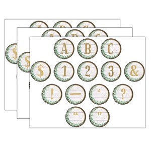 Teacher Created Resources® Eucalyptus Circle Letters, 216 Per Pack, 3 Packs - 1 of 2