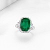 Ross-Simons 6.50 Carat Simulated Emerald Ring With 1.00 ct. t.w. Czs in Sterling Silver - 4 of 4