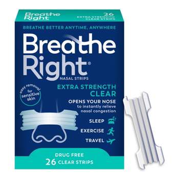 Breathe Right Extra Strength Drug-Free Clear Nasal Strips