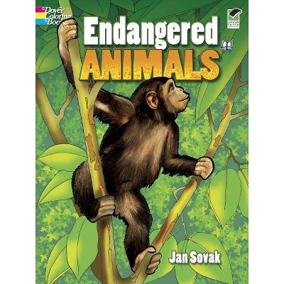 Endangered Animals Coloring Book - (Dover Nature Coloring Book) by  Jan Sovak (Paperback)