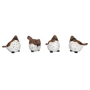 Transpac Large Resin Flicker Woodpecker Bird Set of 4 Spring Home Decorations - 1 of 1