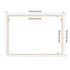Amanti Art Morgan White Blue Framed Dry Erase Magnetic Board - 3 of 4