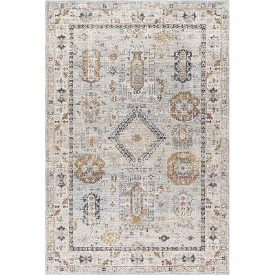 Hauteloom Kamau Cream & Blue Area Rug