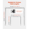 VEVOR Over The Table Rod Stand with Clamps, 13"-42" Tall & 28"-98" Length Adjustable, Metal Table Arch Stand, Tabletop Balloon Arch Frame, Black - 4 of 4