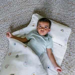 Makemake Organics Organic Cozy Comfort Nap Mat - Rainbow, 20"x50" - 1 of 4