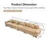Aukfa Oversized 170" Modular Sectional Sofa, Camel Corduroy, Thick Armrests, Ergonomic Cushions, Easy Assembly for Living Room - 3 of 4