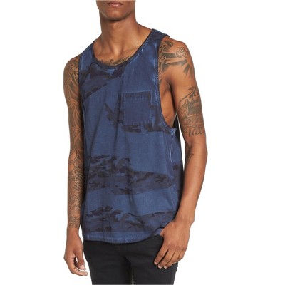 Elevenparis Mens Alamba Tank Top, Blue, Small