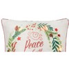 C&F Home Peace On Earth Light-Up LED 18" x 18" Throw Pillow - 2 of 3