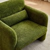 34″ Velvet Fabric Modern Single Sofa Chair with Support Pillow, Ergonomic Design, and Tool-Free Assembly for Apartment, Living Room - 4 of 4