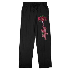 A Christmas Story Leg Lamp Logo Men's Black Sleep Pajama Pants - 1 of 4