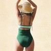 Women's Alluring Ombre Ribbed One-Piece Swimsuit - Cupshe - 3 of 4