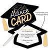 Big Dot of Happiness Goodbye High School, Hello College - Grad Cap Wish Card Graduation Party Activities - Shaped Advice Cards Game - Set of 20 - 2 of 4