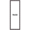 PosterPalooza | Panoramic Slim Profile Brown Picture Frame - UV Acrylic, Foam Board Backing, Hanging Hardware - 2 of 4