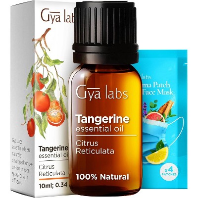 Gya Labs Tangerine Essential Oil 0.34 Fl Oz - 100% Pure Natural Zesty Sweet Fresh Scent