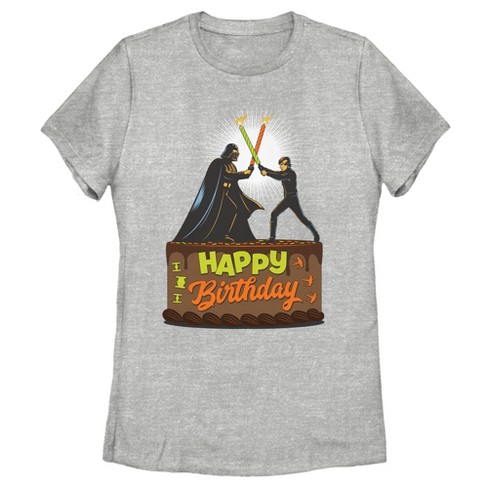 Women's Star Wars Happy Birthday Duel Cake T-Shirt - image 1 of 4