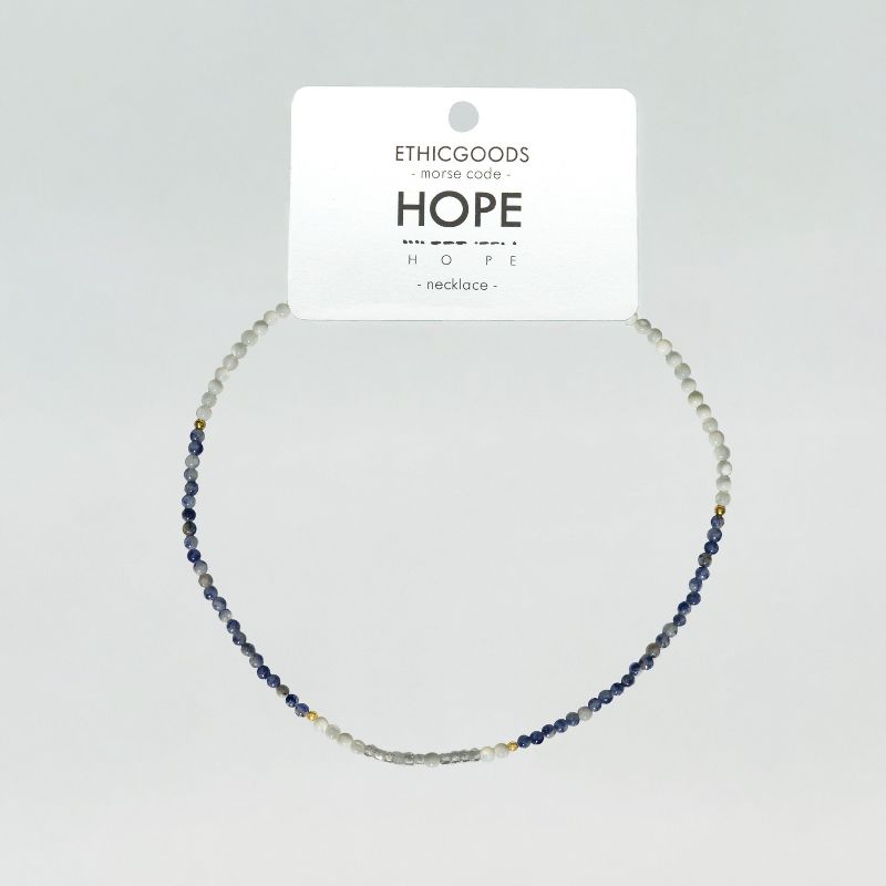 ETHIC GOODS Women's 2mm Morse Code Necklace [HOPE], 4 of 6