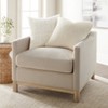 2-Pack  Natural Throw Pillows Seed Stitch Knit with Cotton Patterns in Antique Floral - Becky Cameron, Natural, 20 x 20 - 4 of 4